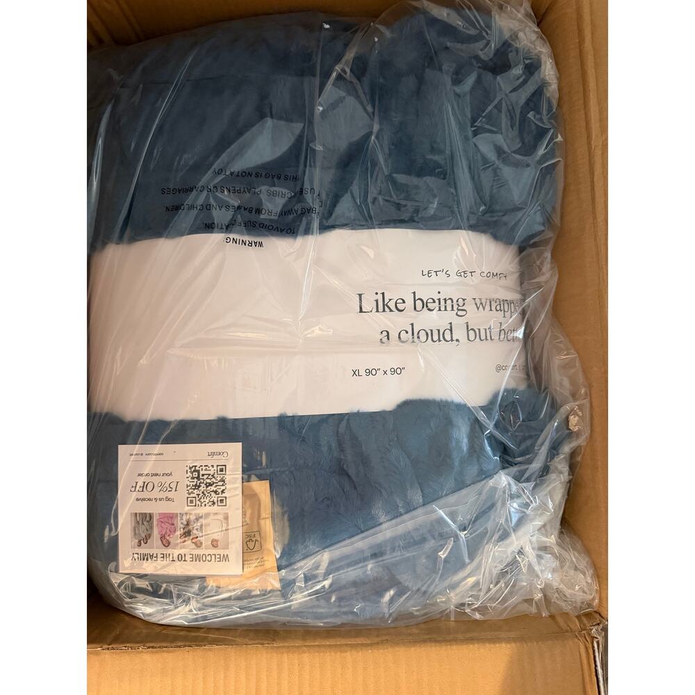 New Comfrt dreamer XL twilight blue blanket 90x90 - Picture 5 of 6